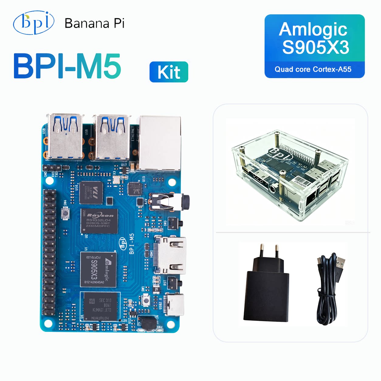 لوحة تطوير Banana Pi BPI-M5 ال - مراجعة Banana Pi Bpi-M5 وسعره