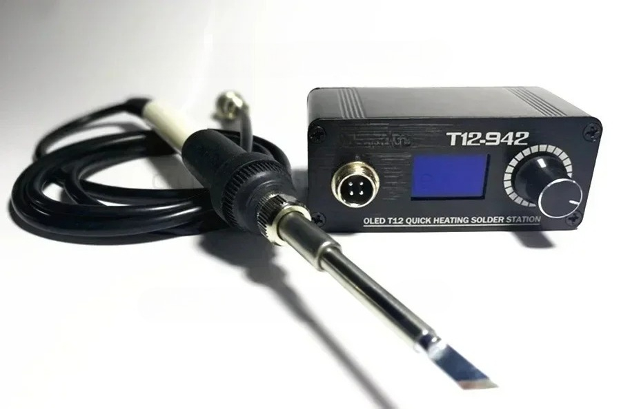 محطة لحام رقمية MINI T12 STC O - مراجعة Soldering Station T12 Oled وسعره