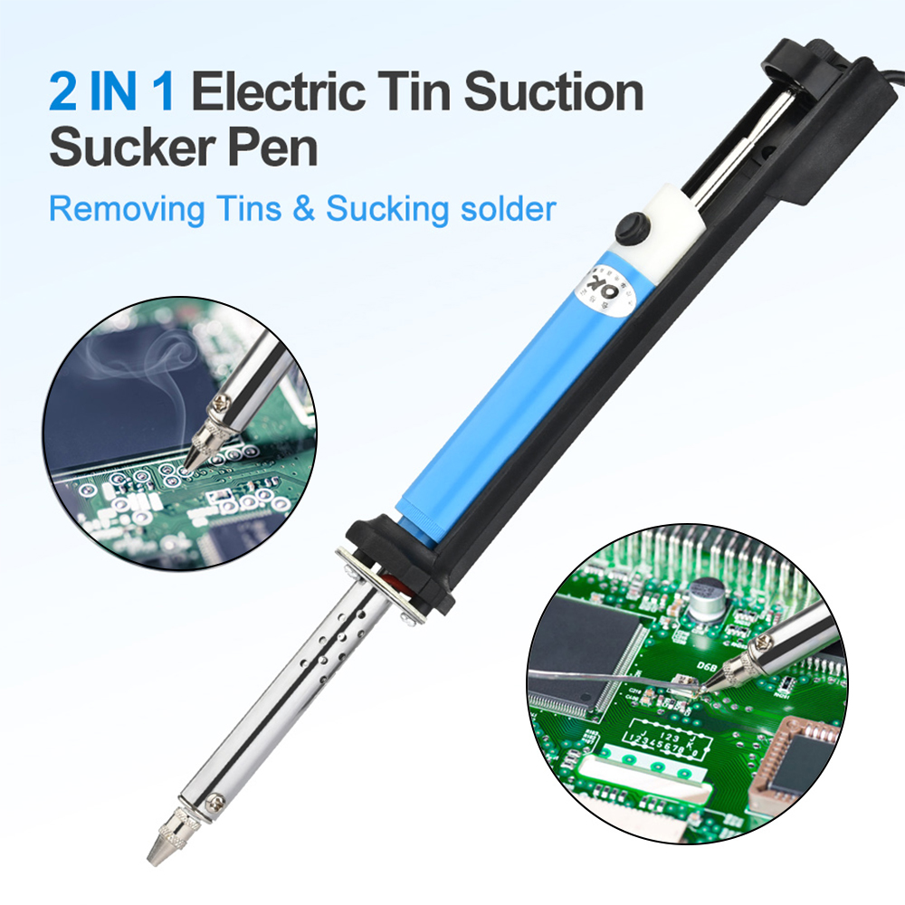 مجموعة أدوات مسدس شفط لحام كهر - مراجعة Desoldering Gun Vacuum Electric وسعره