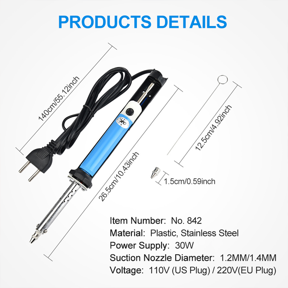 مجموعة أدوات مسدس شفط لحام كهر - مراجعة Desoldering Gun Vacuum Electric وسعره